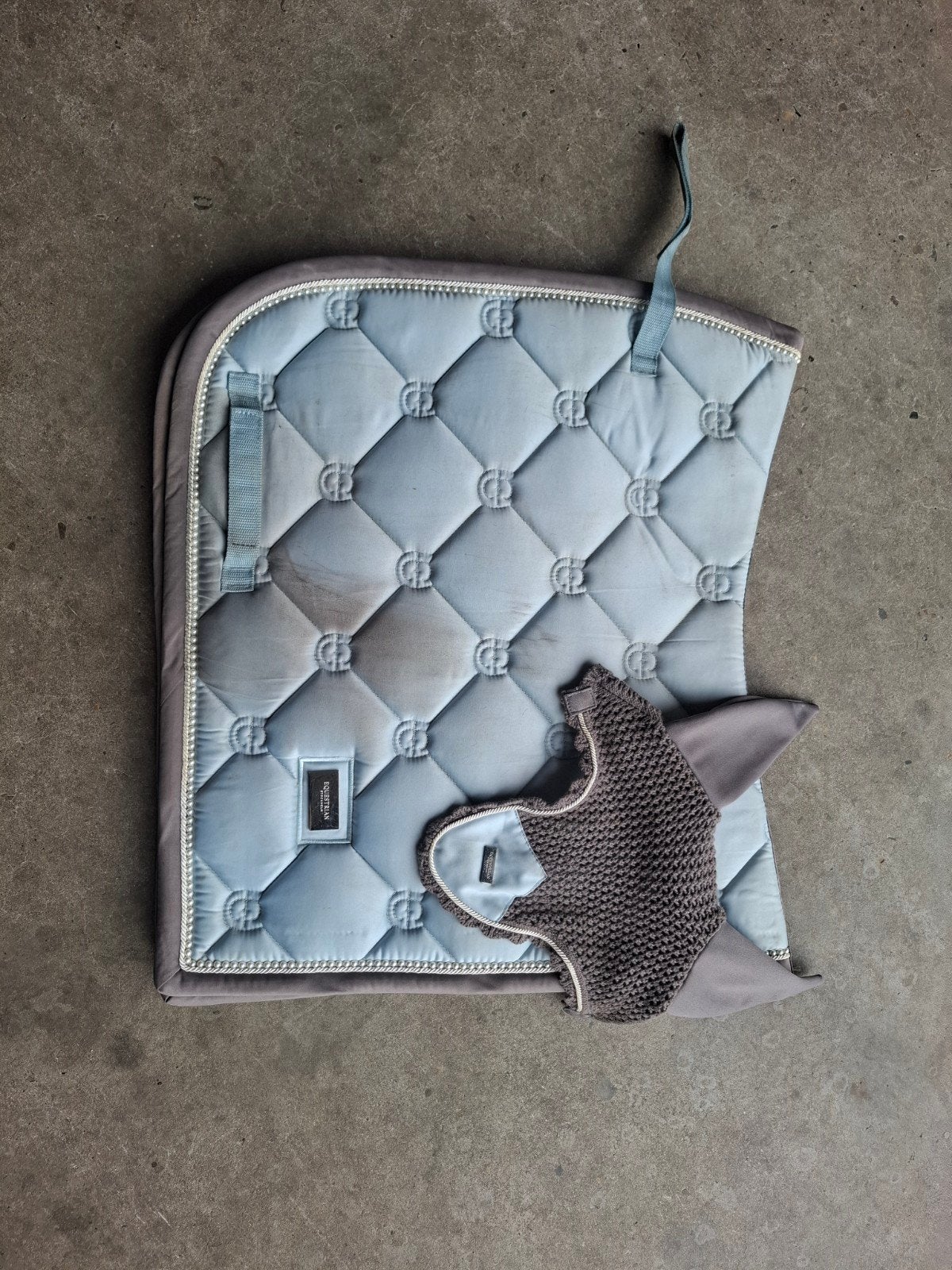 Equestrian Stockholm setje ice blue, Dieren en Toebehoren, Ophalen of Verzenden, Gebruikt, Dressuur