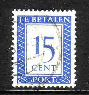 Nederland 1947 P91 Port 15c, Gest, Postzegels en Munten, Postzegels | Nederland, Ophalen of Verzenden, Na 1940, Gestempeld
