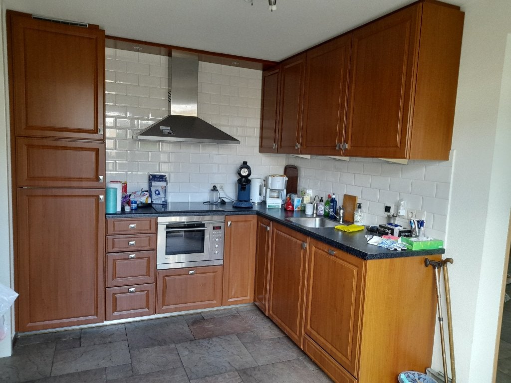 Gratis keuken (zelf vakkundig demonteren), Ophalen, Gebruikt, Bruin, Hoekkeuken