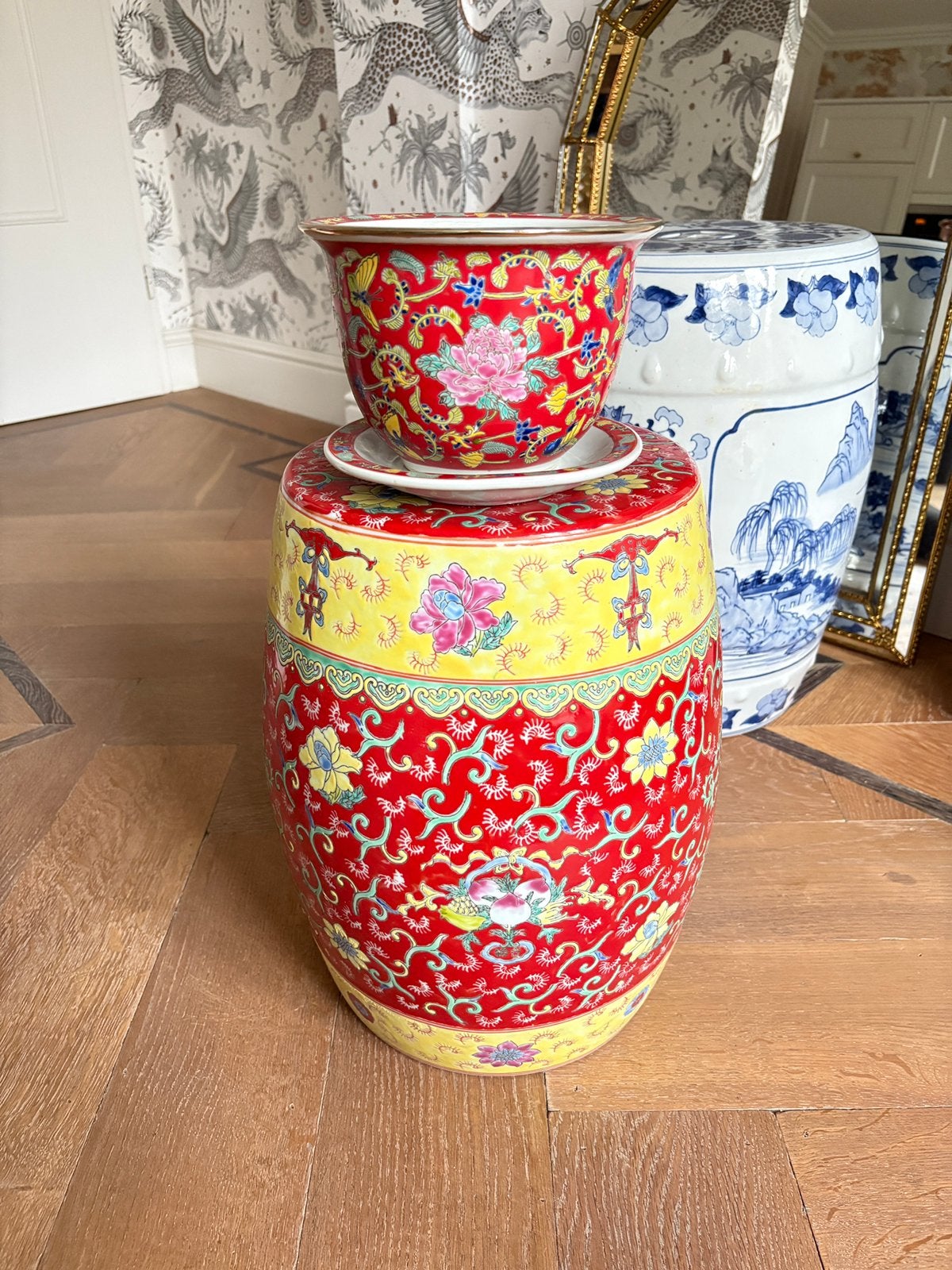Gardenstool Chinees keramiek, Ophalen of Verzenden