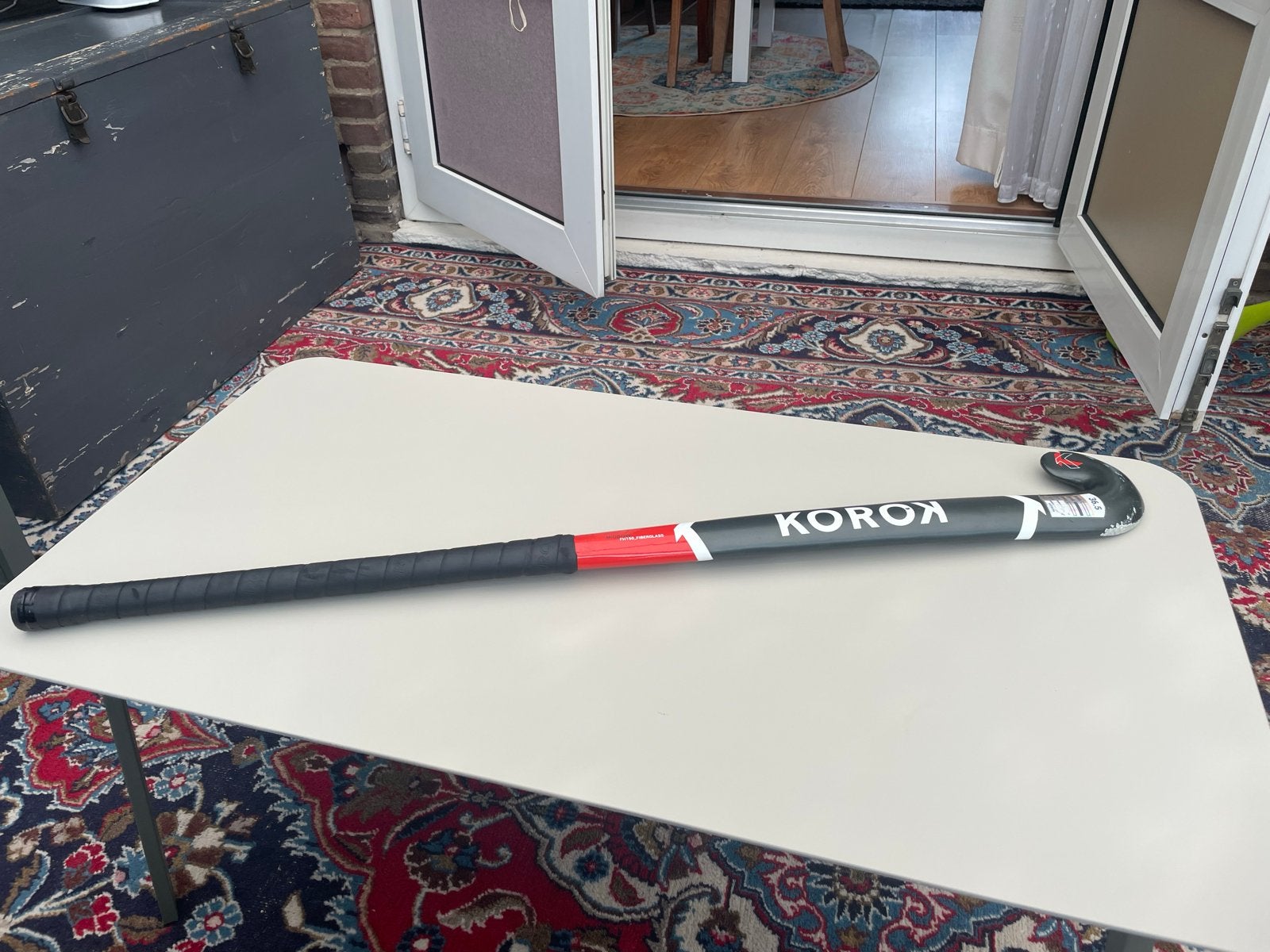 Korok Hockeystick 36.5 inch Mid Bow Fiberglass, Sport en Fitness, Ophalen, Zo goed als nieuw, Stick
