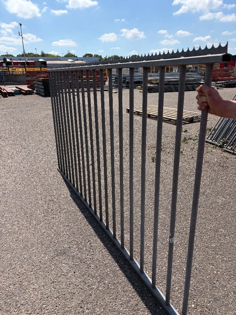 Stalen hekken hekwerk gegalvaniseerd ( 407 ), Tuin en Terras, Ophalen, Gebruikt, Spijlenhekwerk, Nb