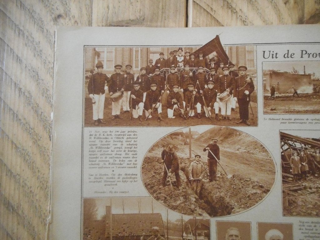 Obbicht. Schutterij St. Willibrordus. 1928., Ophalen of Verzenden, 1920 tot 1940, Nederland, Knipsel(s)
