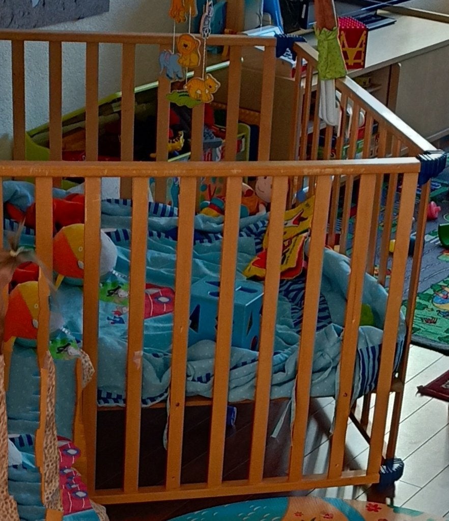 Babybox, Kinderen en Baby's, Ophalen, Gebruikt, Vierkant, In hoogte verstelbaar