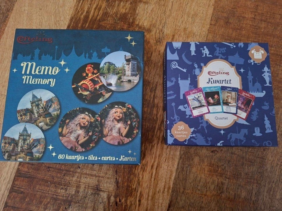 Efteling Memory & kwartet zgan, Verzenden, Zo goed als nieuw