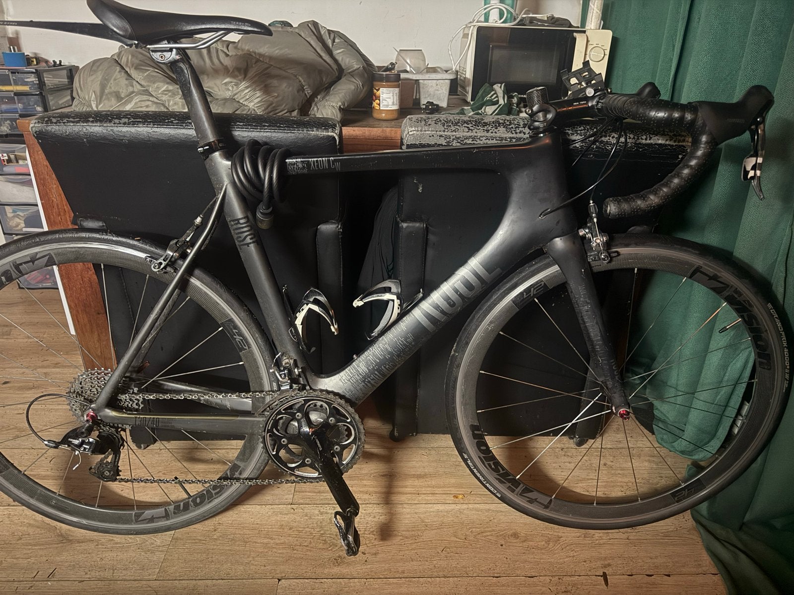 Rose Xeon CW racefiets carbon aero frame, 28 inch, Gebruikt, Carbon, 57 tot 61 cm