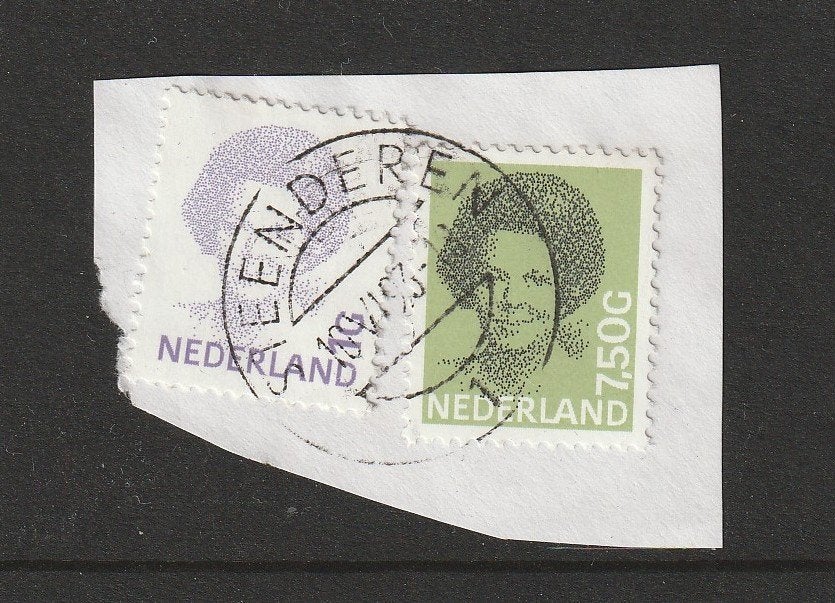 Open balkstempel STEENDEREN 1 op nvph1252 en1491, Ophalen of Verzenden, Na 1940, Gestempeld