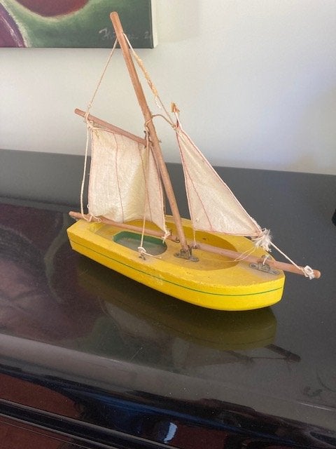 Vintage model zeilboot. BIRKENHEAD STAR YACHTS, Verzamelen, Scheepvaart, Ophalen of Verzenden, Gebruikt, Schaalmodel