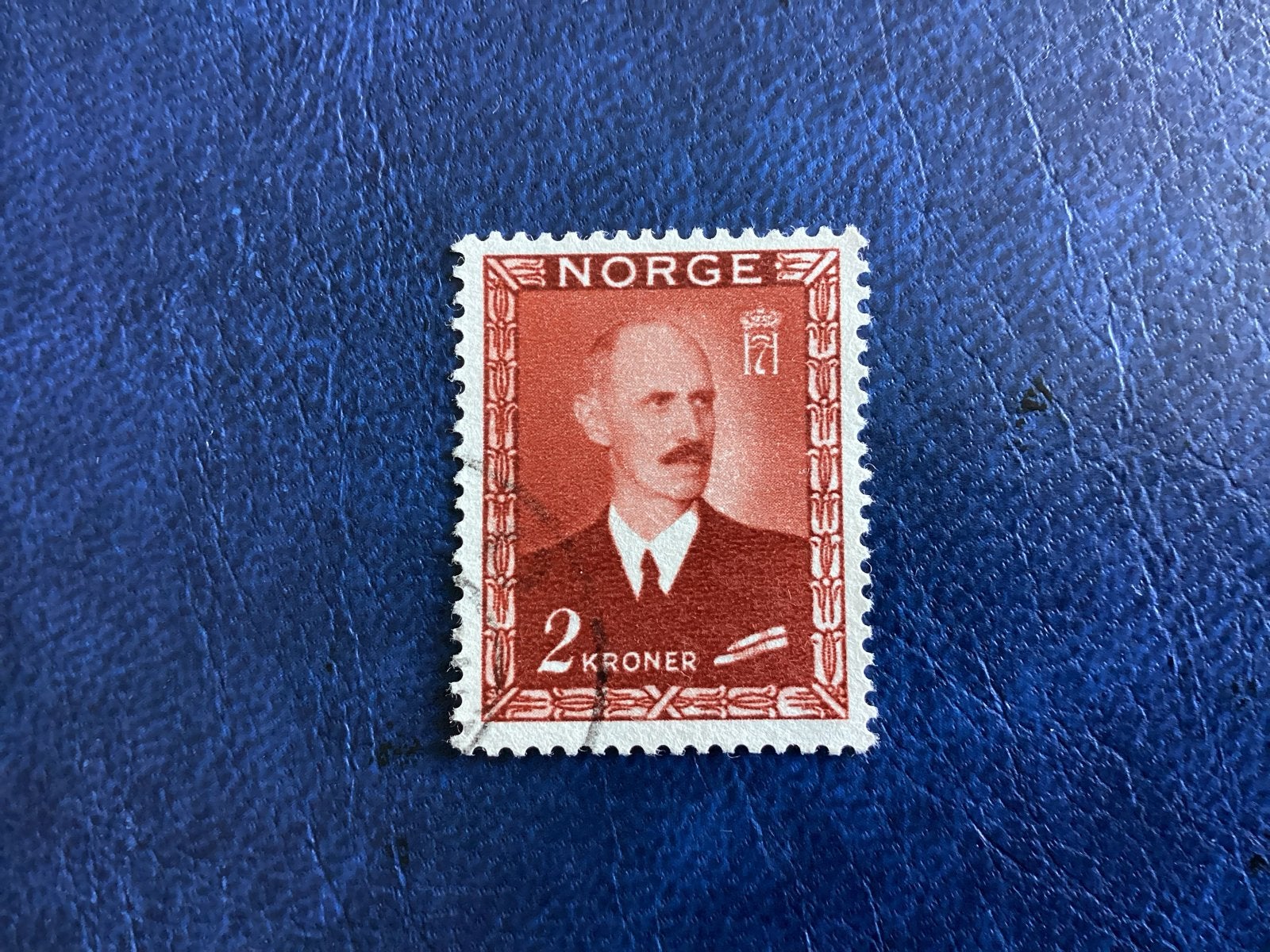 Noorwegen 1946- Mi.317-2 Kroner  - Koning Haakon VII, Ophalen of Verzenden, Noorwegen, Gestempeld