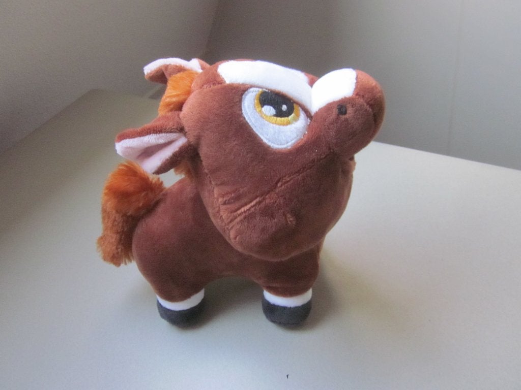 Boerderijvriendjes zacht pluche koe knuffel grote ogen, Overige merken, Overige karakters, Ophalen of Verzenden, Zo goed als nieuw