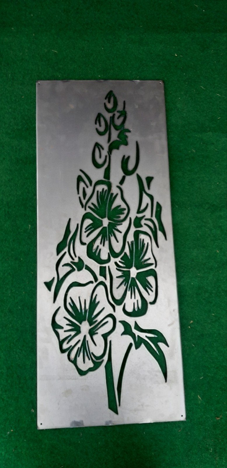 Uniek handgemaakt stalen tuinbeeld voor schutting 80x40cm, Tuin en Terras, Ophalen of Verzenden, Nieuw