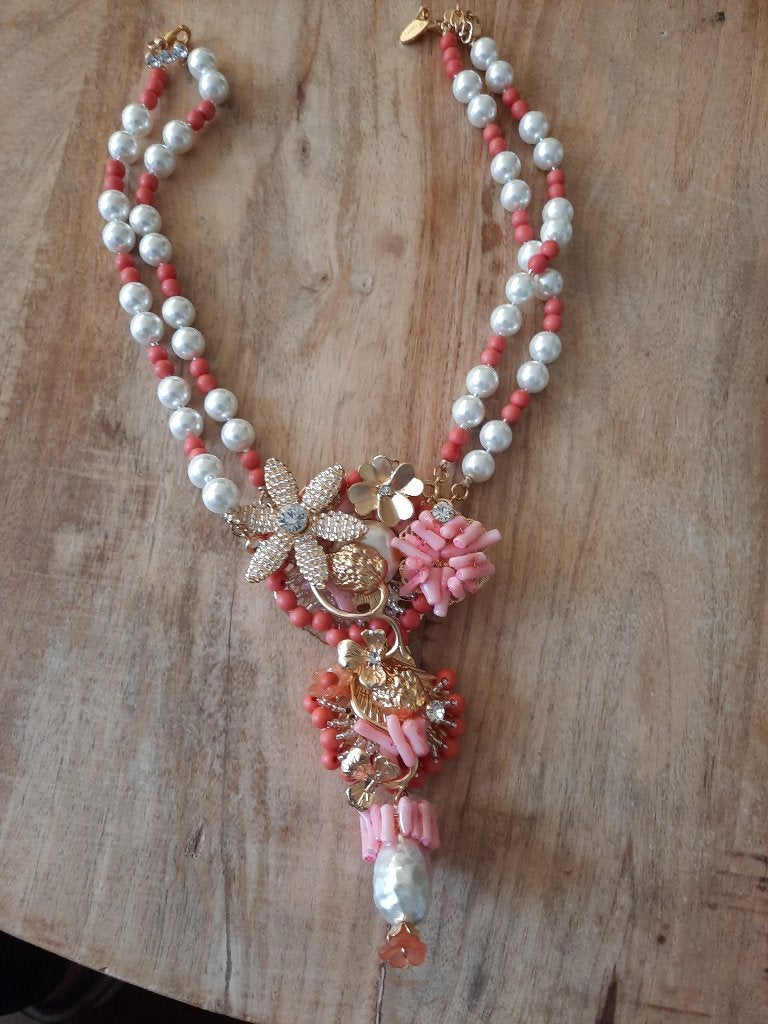 Vintage Crown Trifari Ketting 1955-1970 100% Origineel, Sieraden, Tassen en Uiterlijk, Ophalen of Verzenden, Zo goed als nieuw