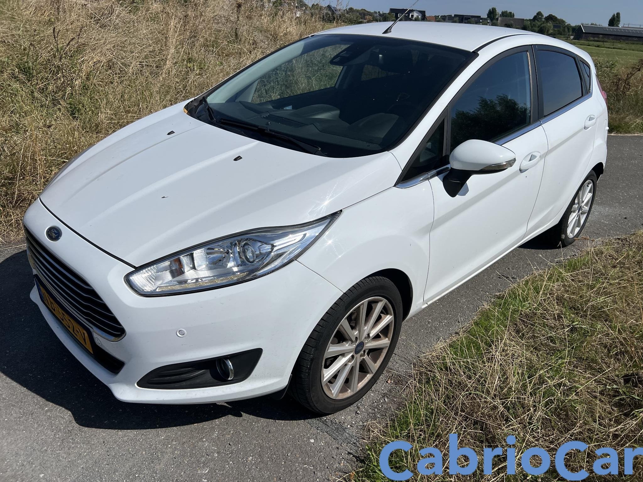 Ford Fiesta 1.0 EcoBoost Titanium AUTOMAAT, Auto's, Euro 6, Wit, Origineel Nederlands, Bedrijf