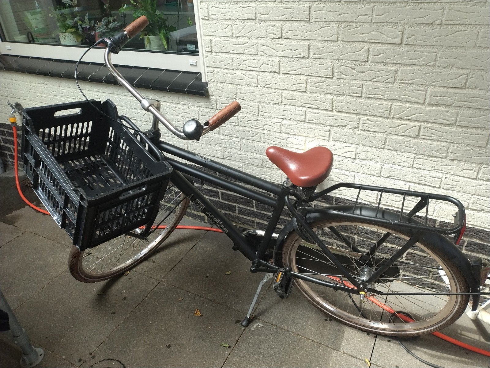 Cortina U4 Transportfiets jongens Zwart 26 inch., Terugtraprem, Gebruikt, Versnellingen, Ophalen of Verzenden