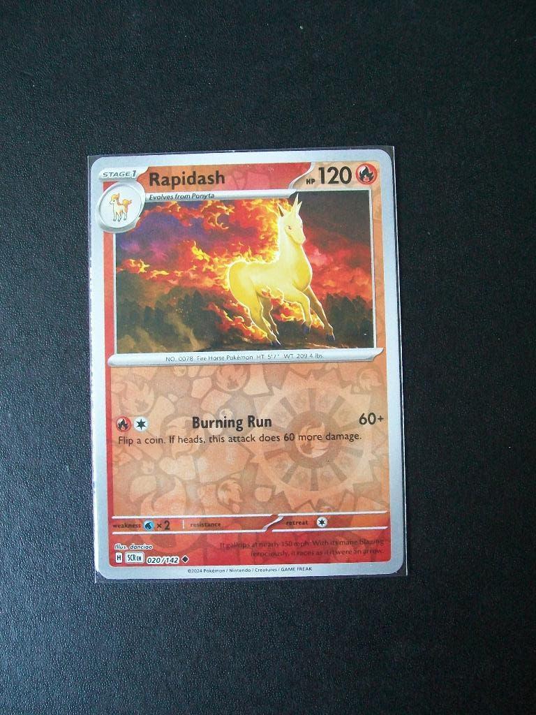 1846: Nieuwe Pokemon Kaart holofoil RAPIDASH HP120 (020/142), Verzenden, Nieuw