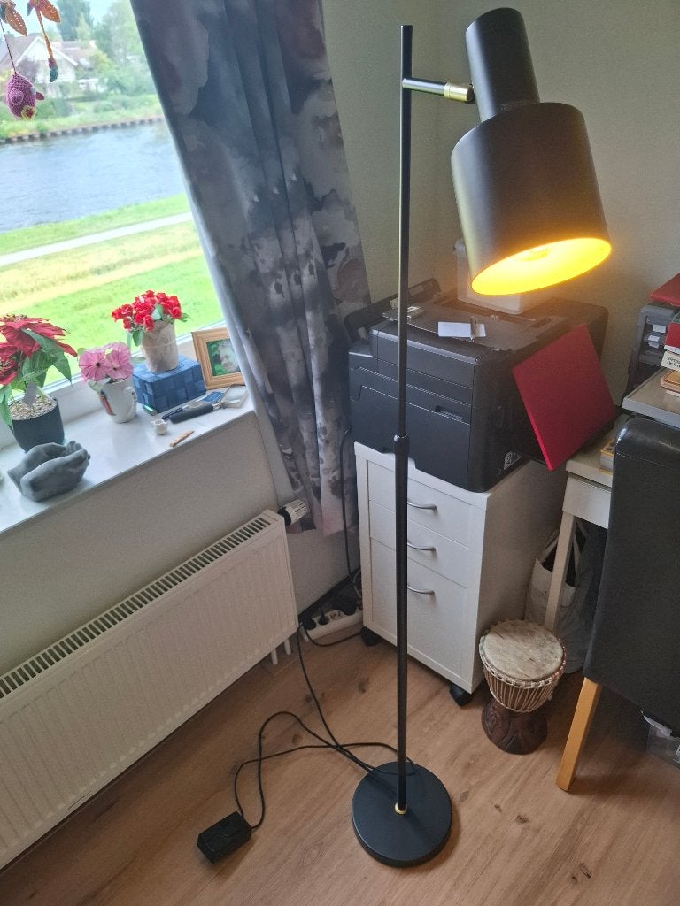 staande lamp, Ophalen, Gebruikt, E27 (groot), Metaal