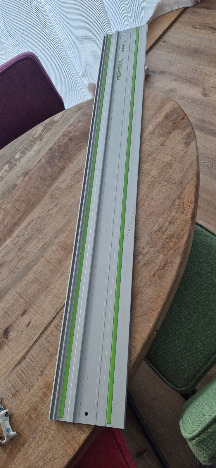 Festool Invalzaag Geleiderail FS 1400/2 - 140cm gebruikt, Doe-het-zelf en Verbouw, Ophalen, Gebruikt, Invalzaag, Festool