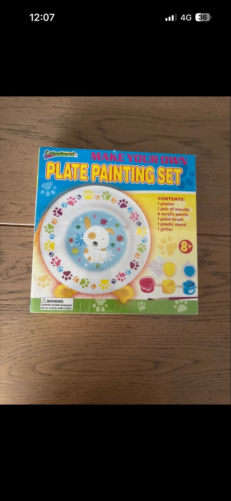Maak je eigen bord schilderset - Creatief knutselplezier, Dieren, Nieuw, Meerkleurig, Ophalen of Verzenden
