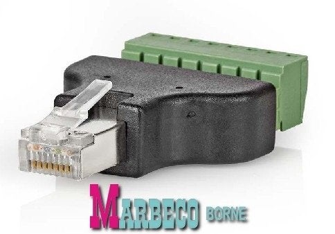 UTP stekker, CCTV Connector, RJ-45 schroefaansluiting, Ophalen, Nedis, Nieuw, Marbeco