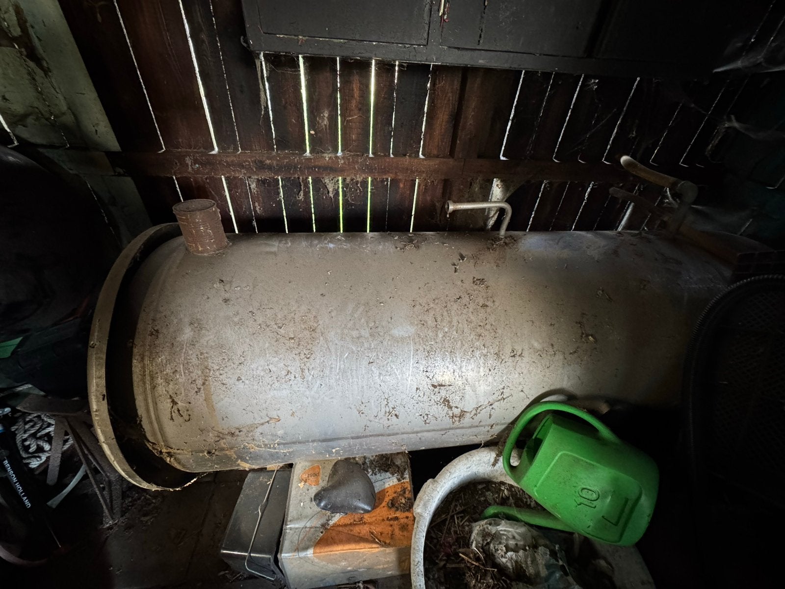 1.000 liter aluminium dieseltank met handpomp, Ophalen