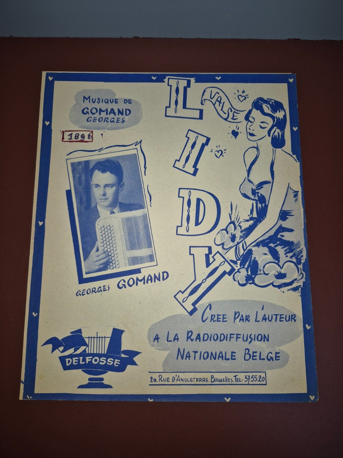 Lidy Wals - Georges Gomand bladmuziek, Gebruikt, Piano, Ophalen of Verzenden, Artiest of Componist