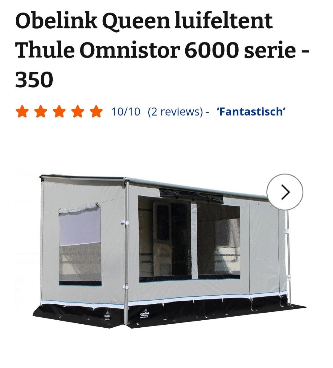 Obelink Queen luifeltent, Ophalen, Zo goed als nieuw