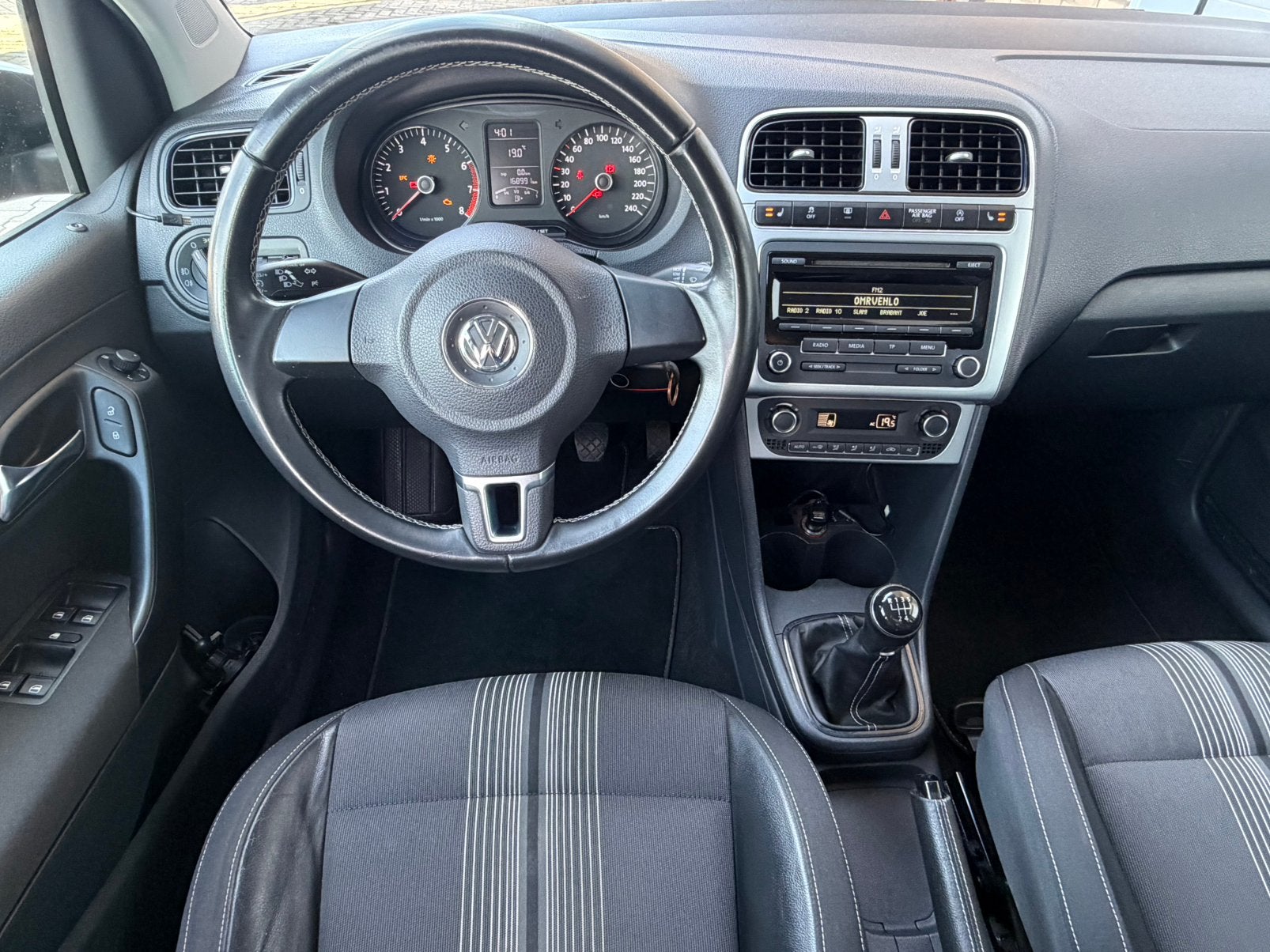 Volkswagen Polo 1.2 TSI Highline | Clima | Cruise | Halfleer, Auto's, Volkswagen, Voorwielaandrijving, Euro 5, 40 €/maand, Zwart
