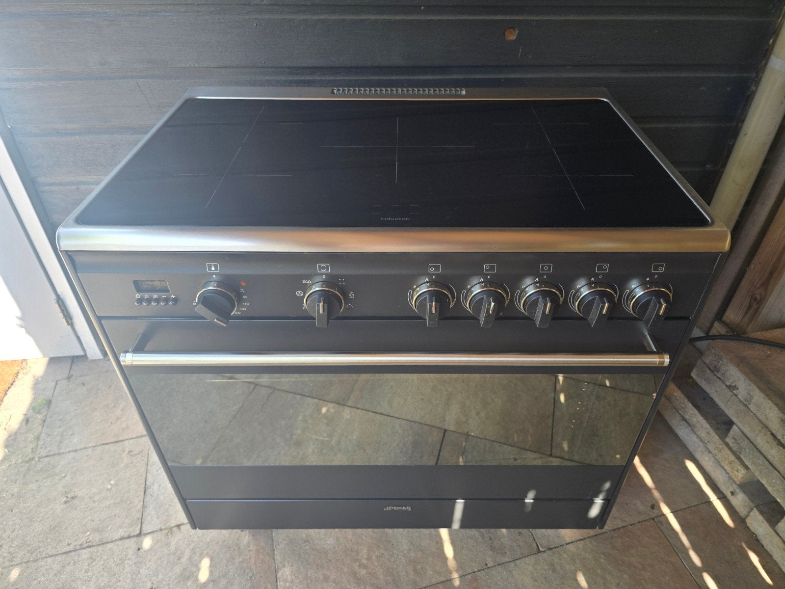 SMEG Inductiefornuis 90cm Inductie Fornuis BG91IAN9, Ophalen, Gebruikt, 60 cm of meer, Inductie