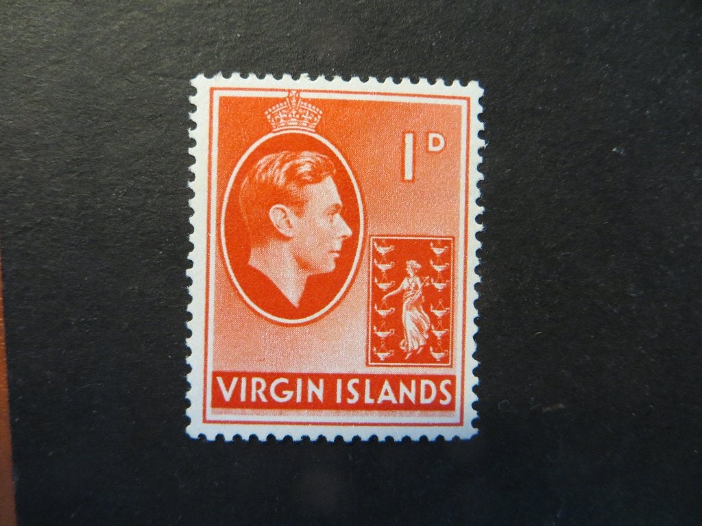 A06651: British Virgin Islands GVI 1 d, Postzegels en Munten, Ophalen of Verzenden, Noord-Amerika