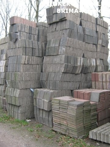 voordelig 4838 grijs of heide betontegels 4,5/5cm dik, Bij dit gebruikte product niet meer te achterhalen., Gebruikt, Verzenden