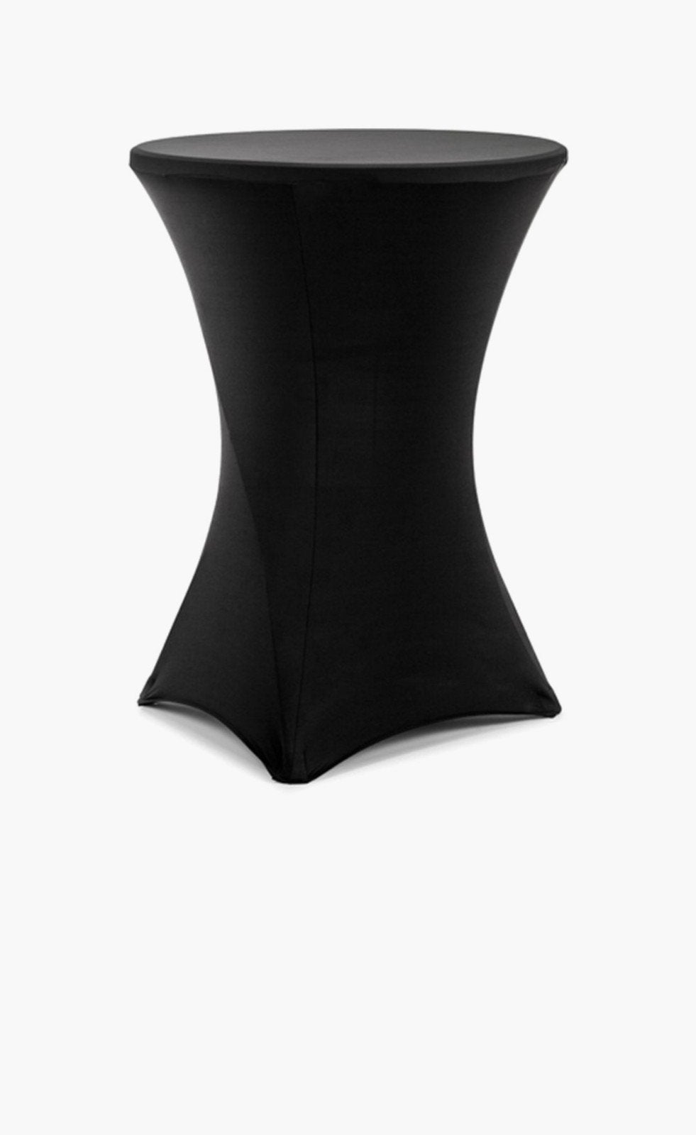 Te huur 4 staantafels met luxe tafelrok, Ophalen