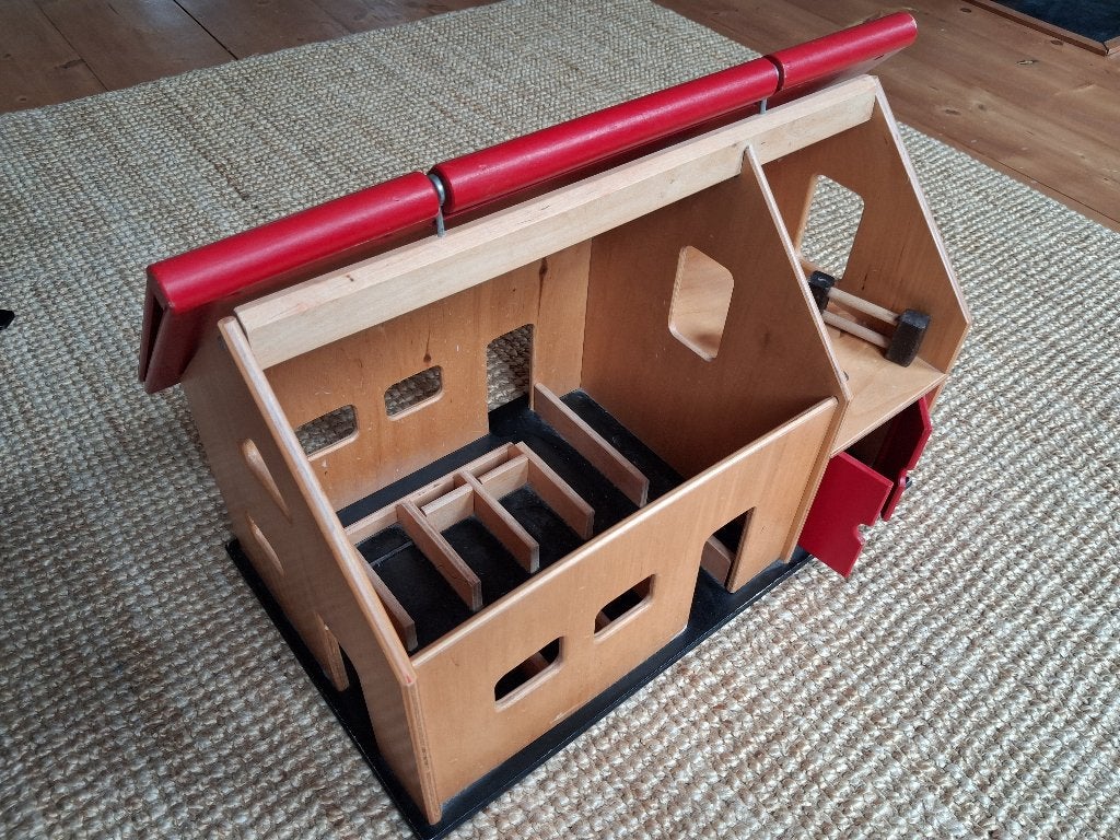 Houten vintage speelboerderij - Small foot, Kinderen en Baby's, Ophalen, Gebruikt, Overige typen