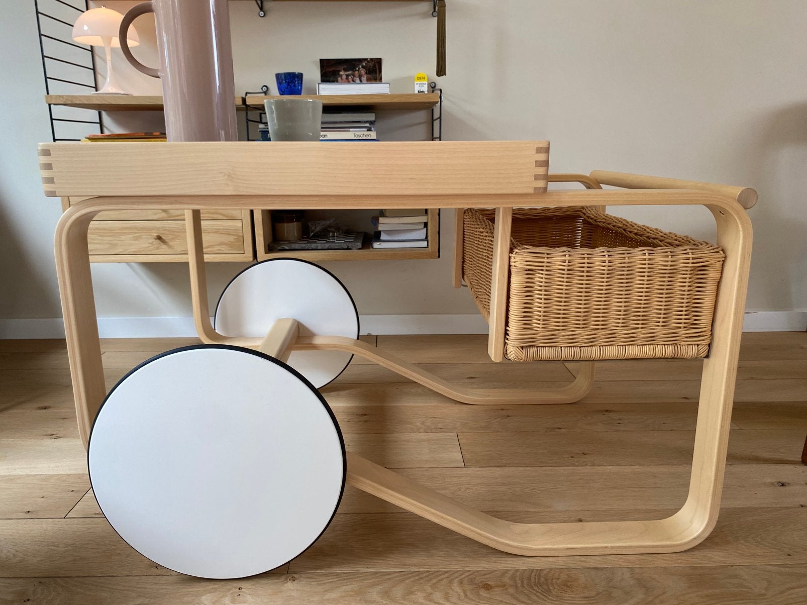 ARTEK Alvar Aalto Trolley 900 uit 2022 vintage retro design, Ophalen of Verzenden, Tafel, Hout, Handgemaakt