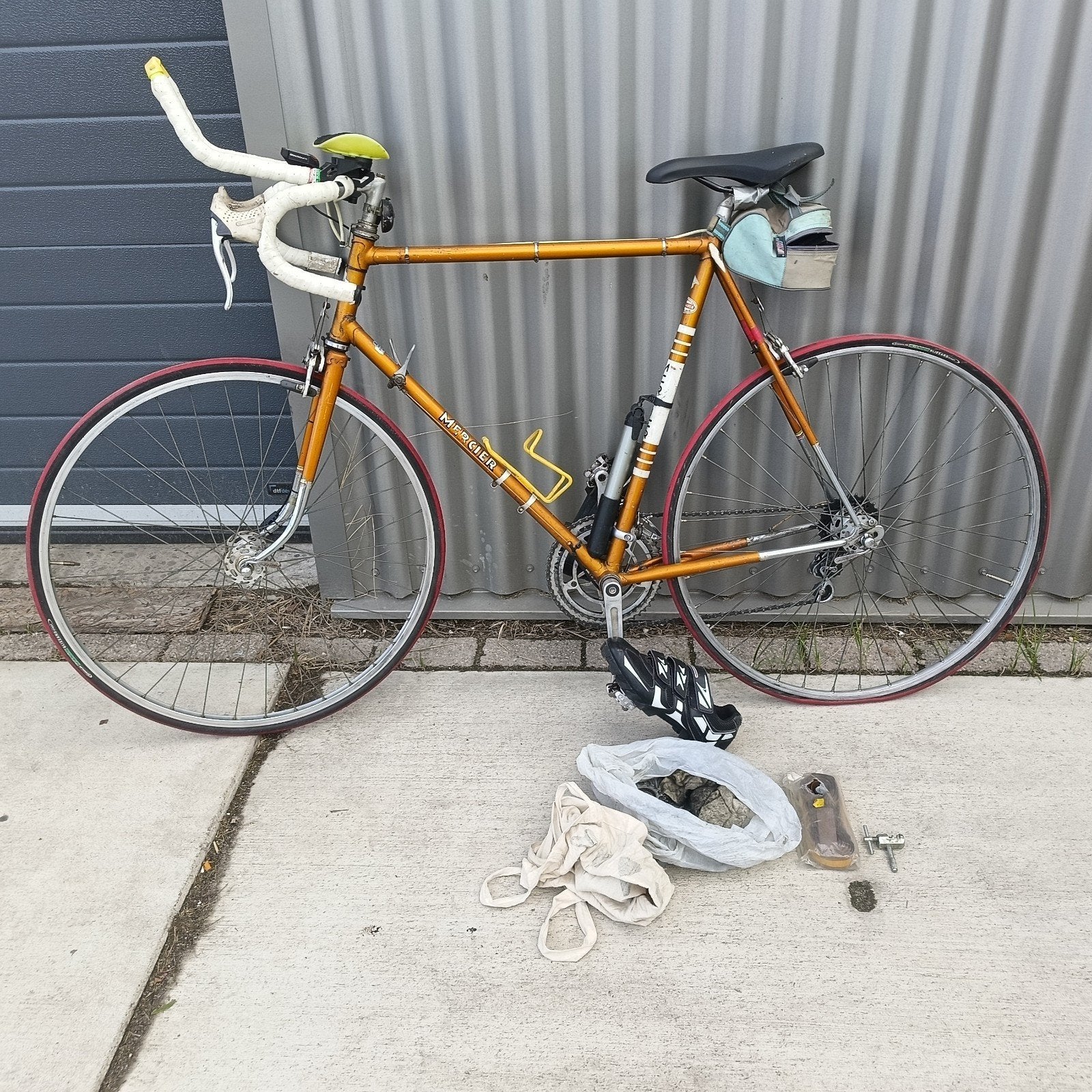 Vintage Mercier racefiets - Klassieke gouden racefiets, Fietsen en Brommers, Overige merken, 28 inch, Gebruikt, Ophalen of Verzenden