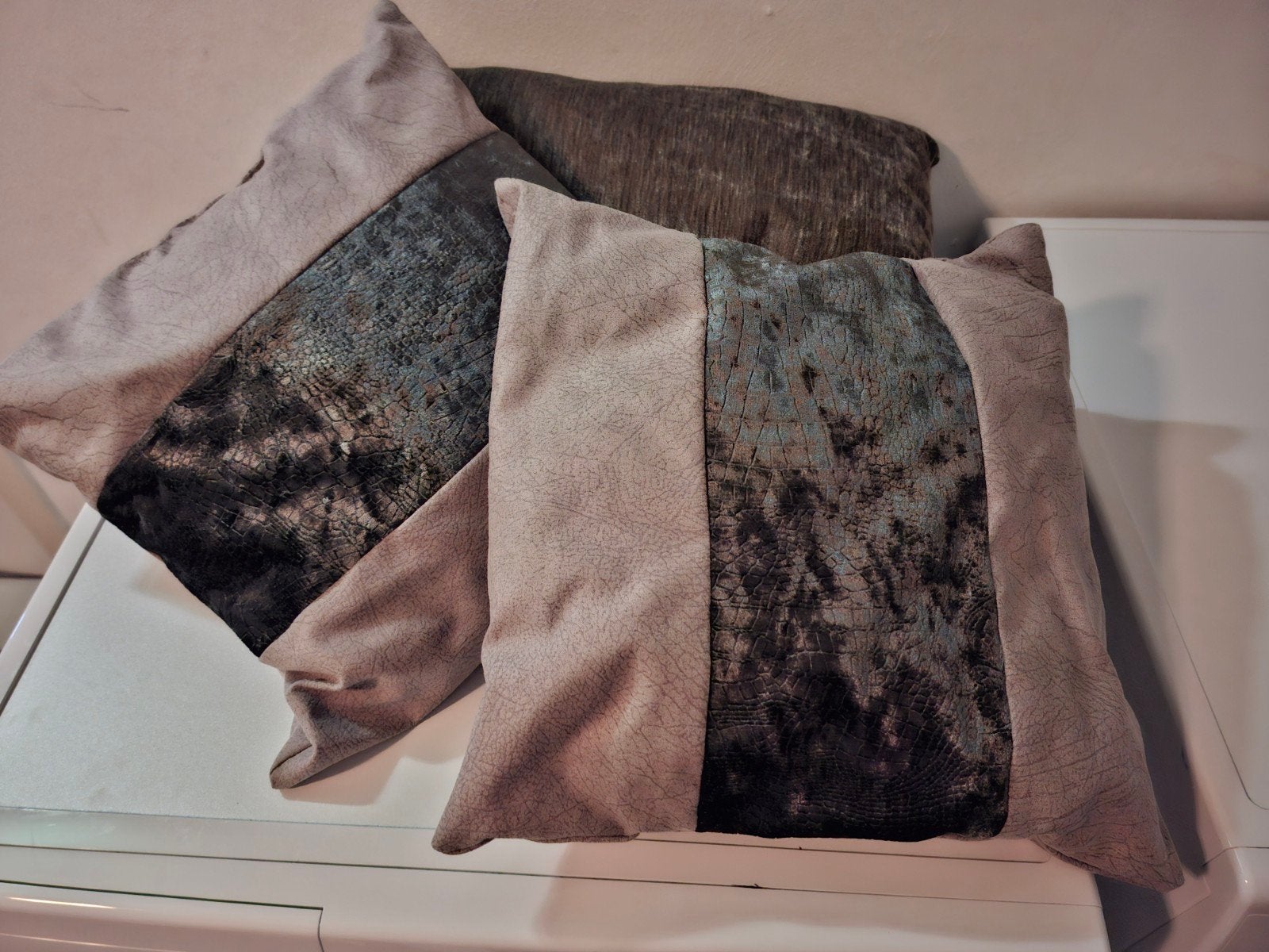 Sierkussens in diverse kleuren en texturen, Ophalen, Overige merken, Gebruikt, Meerkleurig