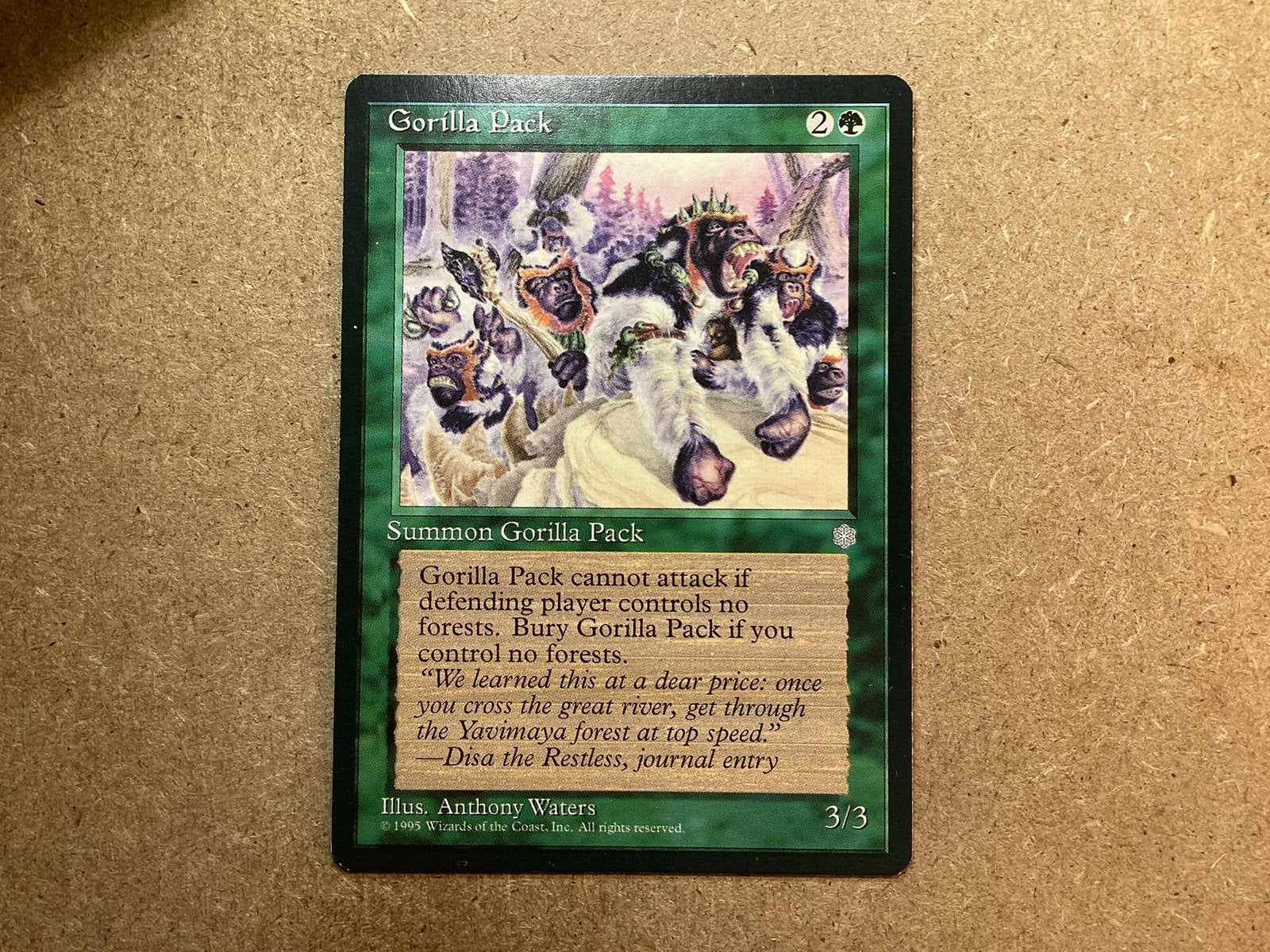 1x Gorilla Pack (Excellent), Ophalen of Verzenden, Zo goed als nieuw, Losse kaart