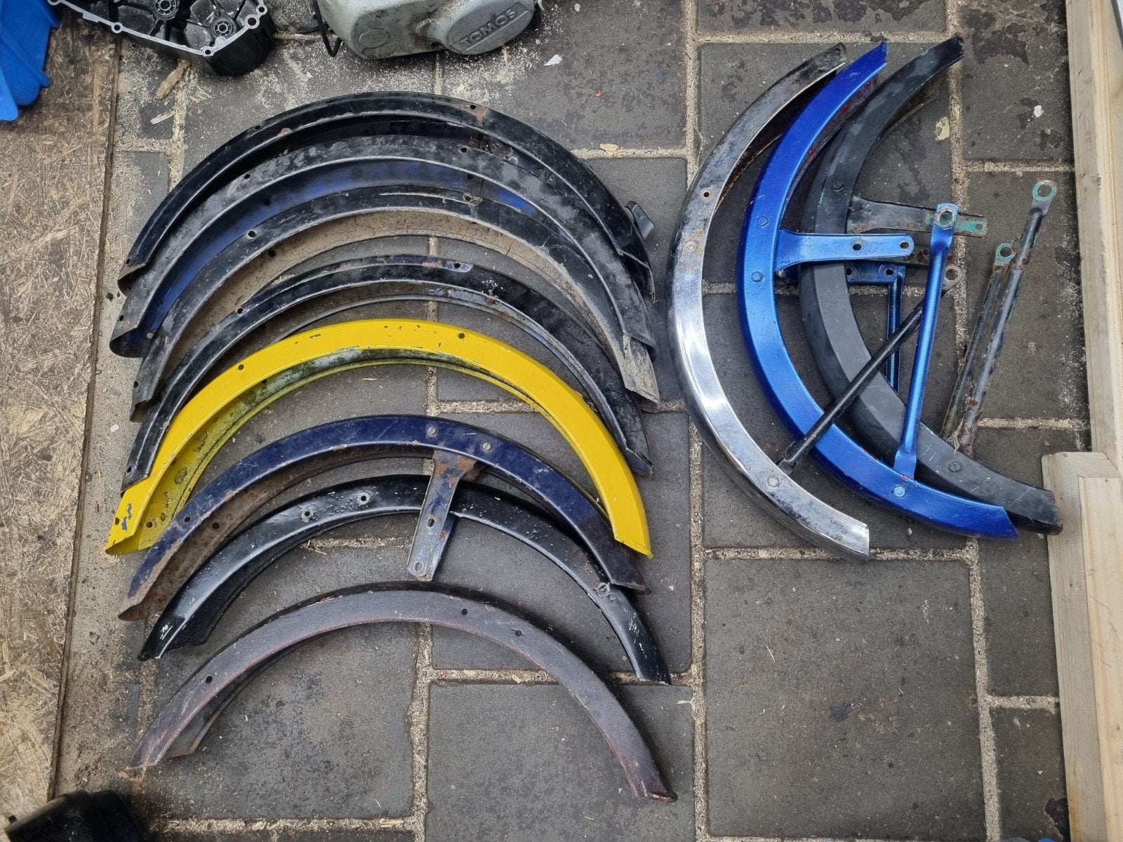 11x Tomos spatbord voor €20, Ophalen of Verzenden, Tomos, Tomos, Tomos