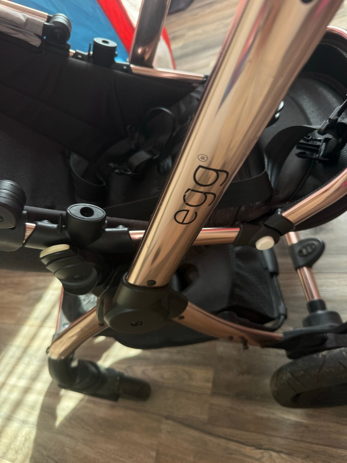 EGG Kinderwagen/Buggy 2-in-1 Rose/Zwart, Zo goed als nieuw, Combiwagen, Met reiswieg, Ophalen