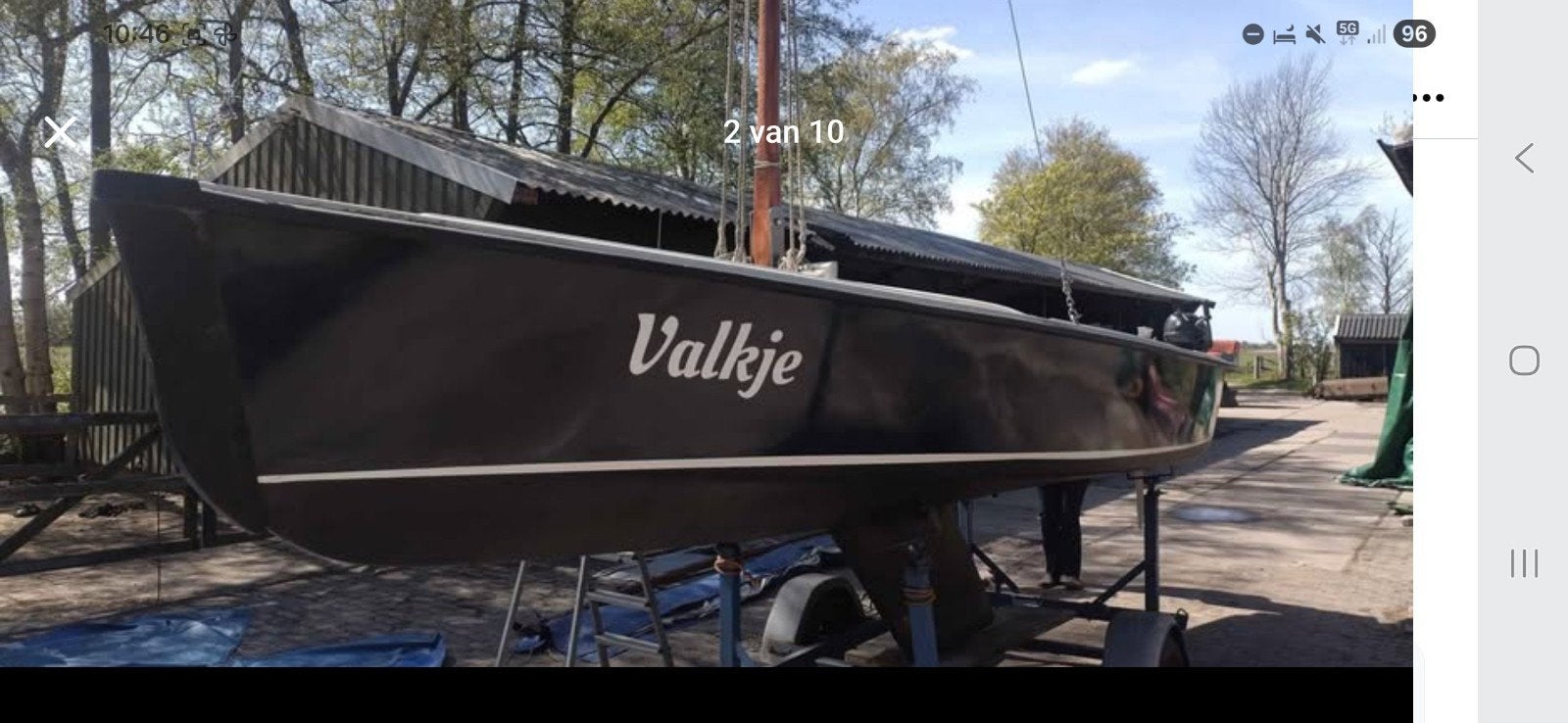 Mooi valkje. Valk. Polyvalk. Zeilboot. Open zeilboot, Watersport en Boten, Open zeilboten, Valk, Ophalen