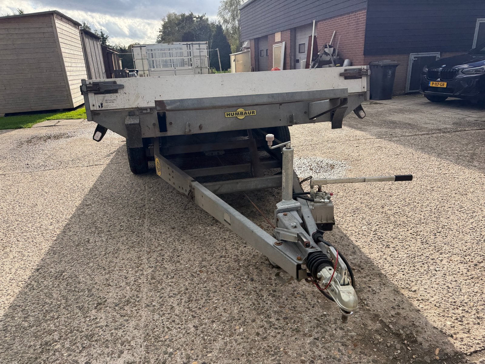 Kantelbare machinetransporter 470x210, 3000kg, Ophalen, Gebruikt