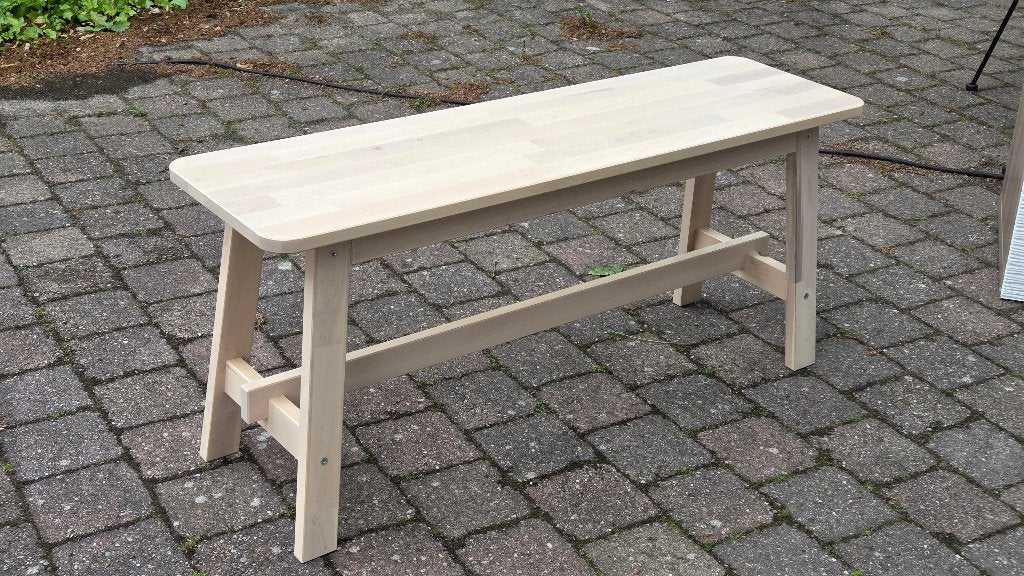 Houten bankje ikea, Ophalen, Gebruikt, Hout