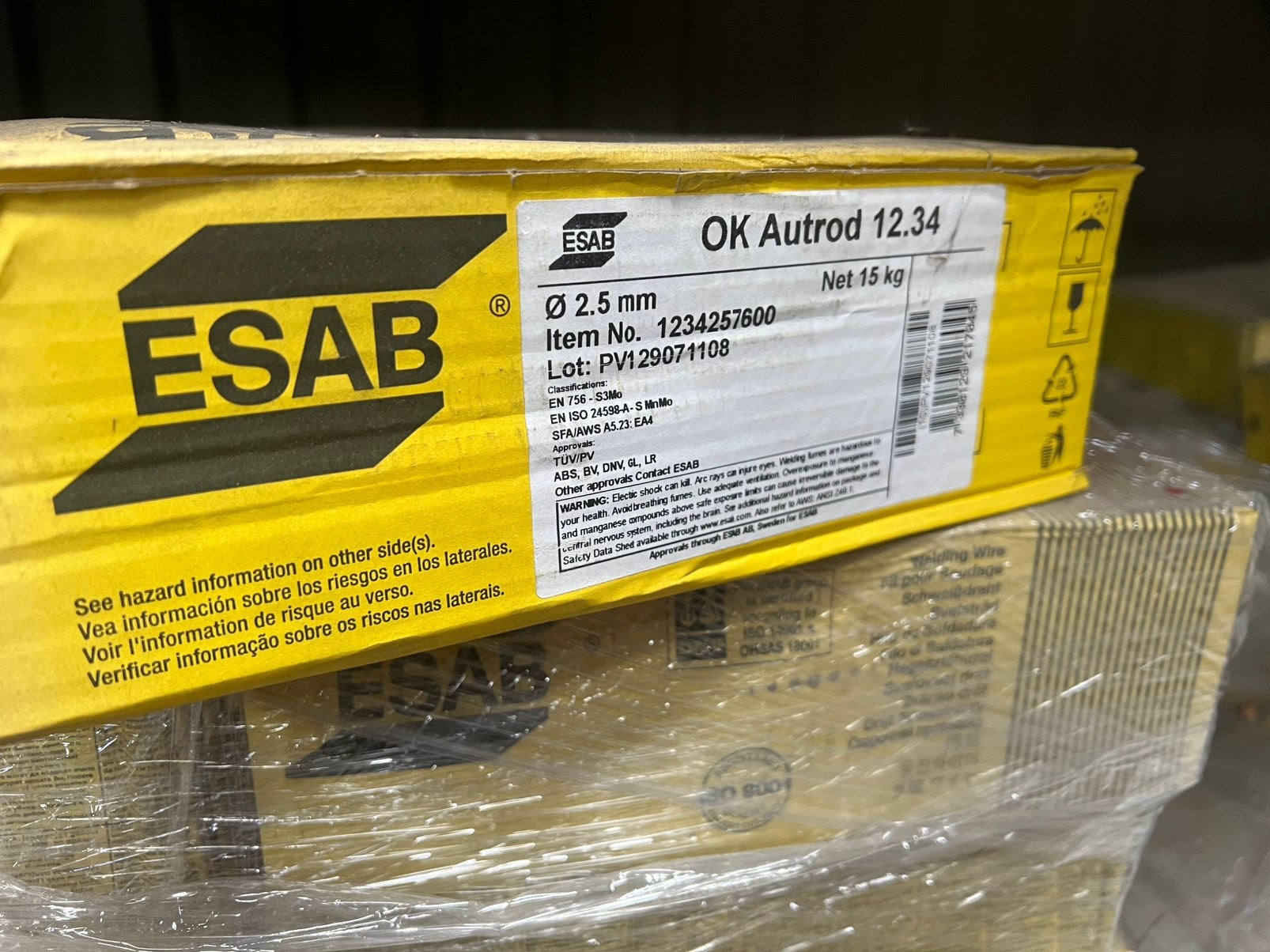 ESAB OK autorod 12.34 lasdraas OP 2,5mm 80 stuks, Doe-het-zelf en Verbouw, Ophalen, Nieuw, 250 ampère of meer, Overige typen