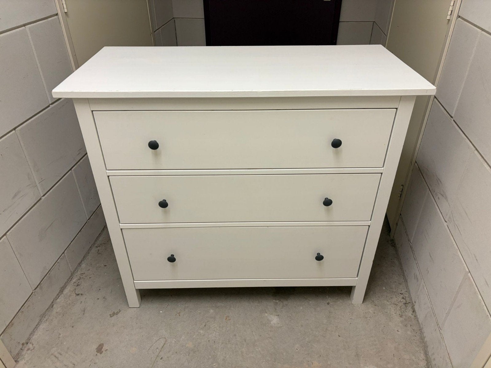 Ikea Hemnes Ladekast 108x90x96 Wit Gebeitst In goede staat, Huis en Inrichting, Gebruikt, 3 of 4 laden, Minder dan 100 cm, 25 tot 50 cm