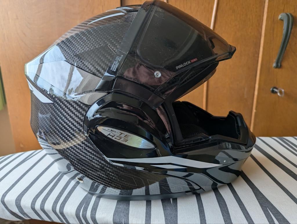 Scorpion EXO-TECH EVO Carbon Systeemhelm - Maat L, Systeemhelm, Heren, L, Tweedehands