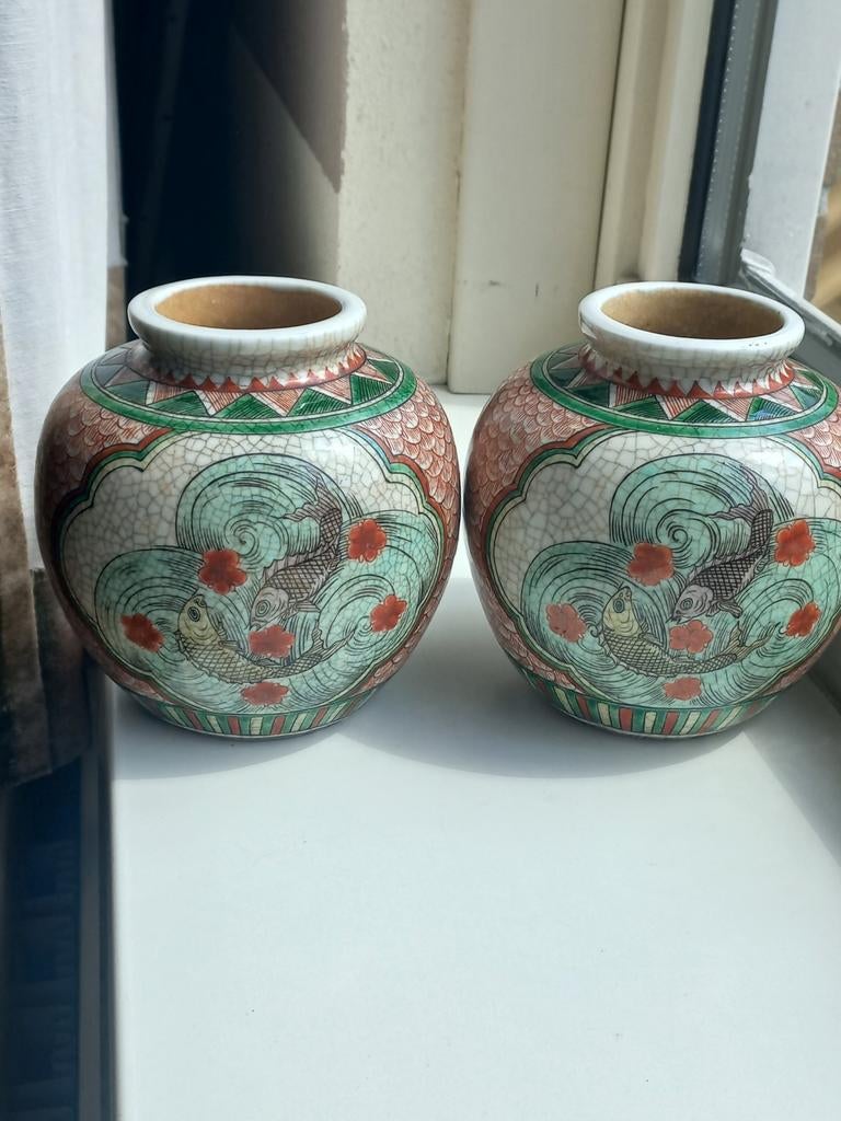 Chinees koppel chinese, Antiek en Kunst, Antiek | Porselein, Ophalen of Verzenden