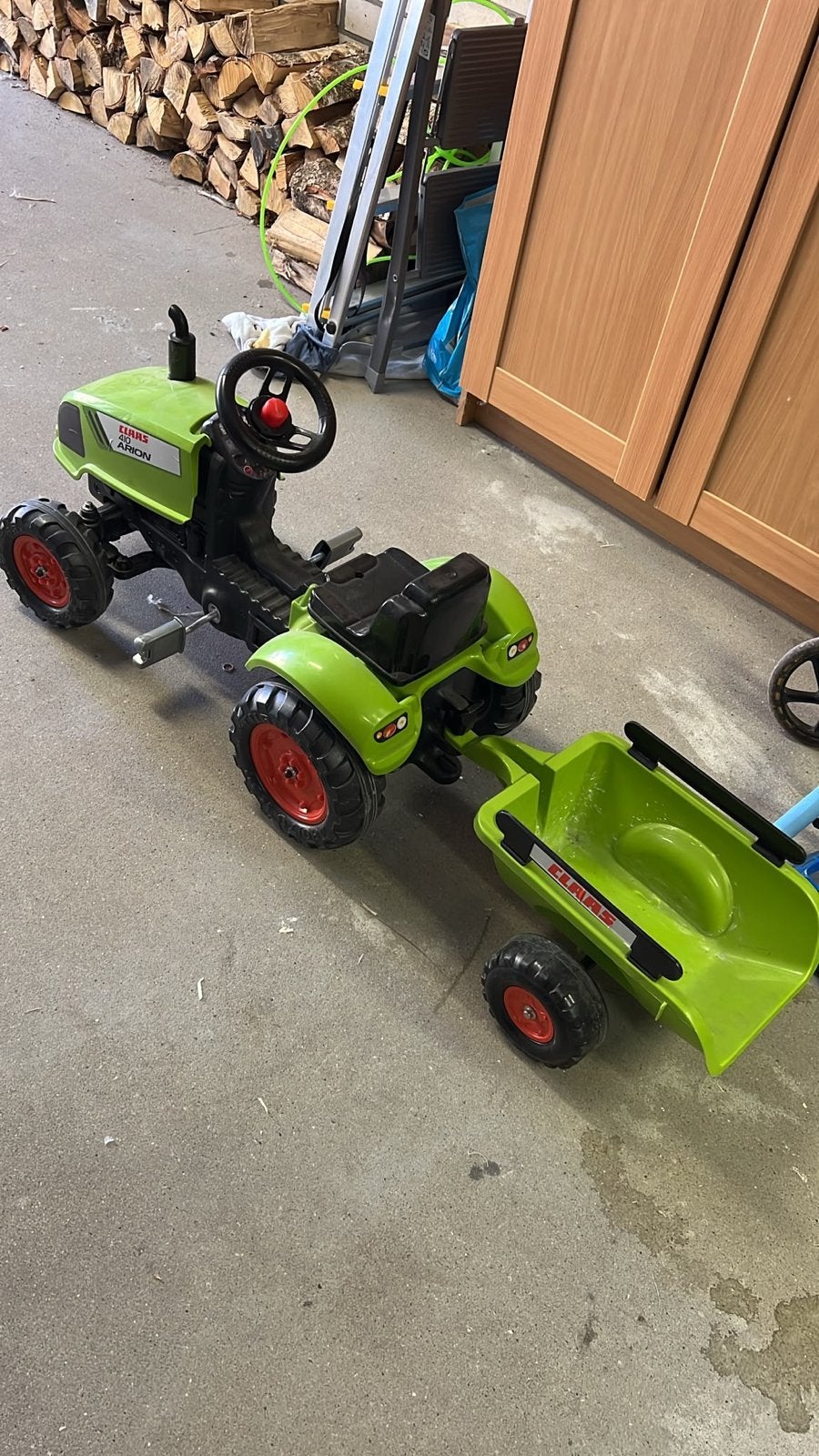 Claas 410 Arion Trap Tractor met aanhanger, Ophalen, Gebruikt, Trapvoertuig