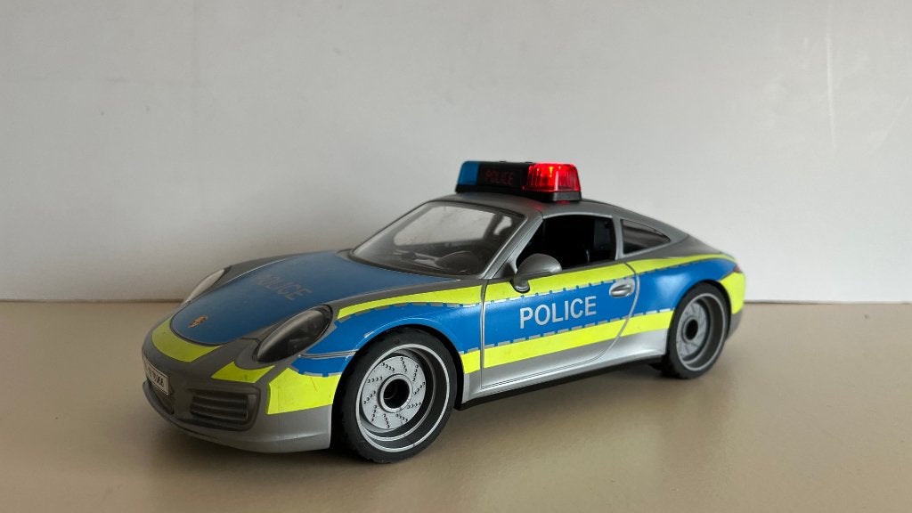Playmobil Porsche 911 Politie Police  Sound en Zwaailichten, Ophalen of Verzenden, Zo goed als nieuw, Voertuig