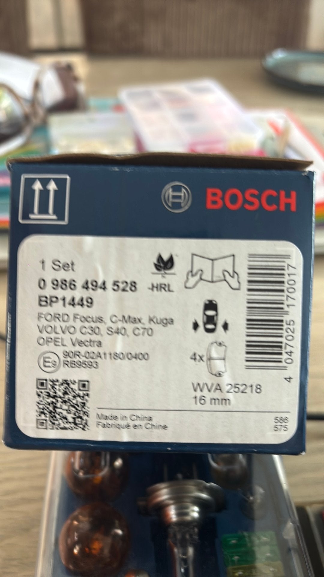 Remblokken Bosch, Ophalen, Nieuw, Volvo