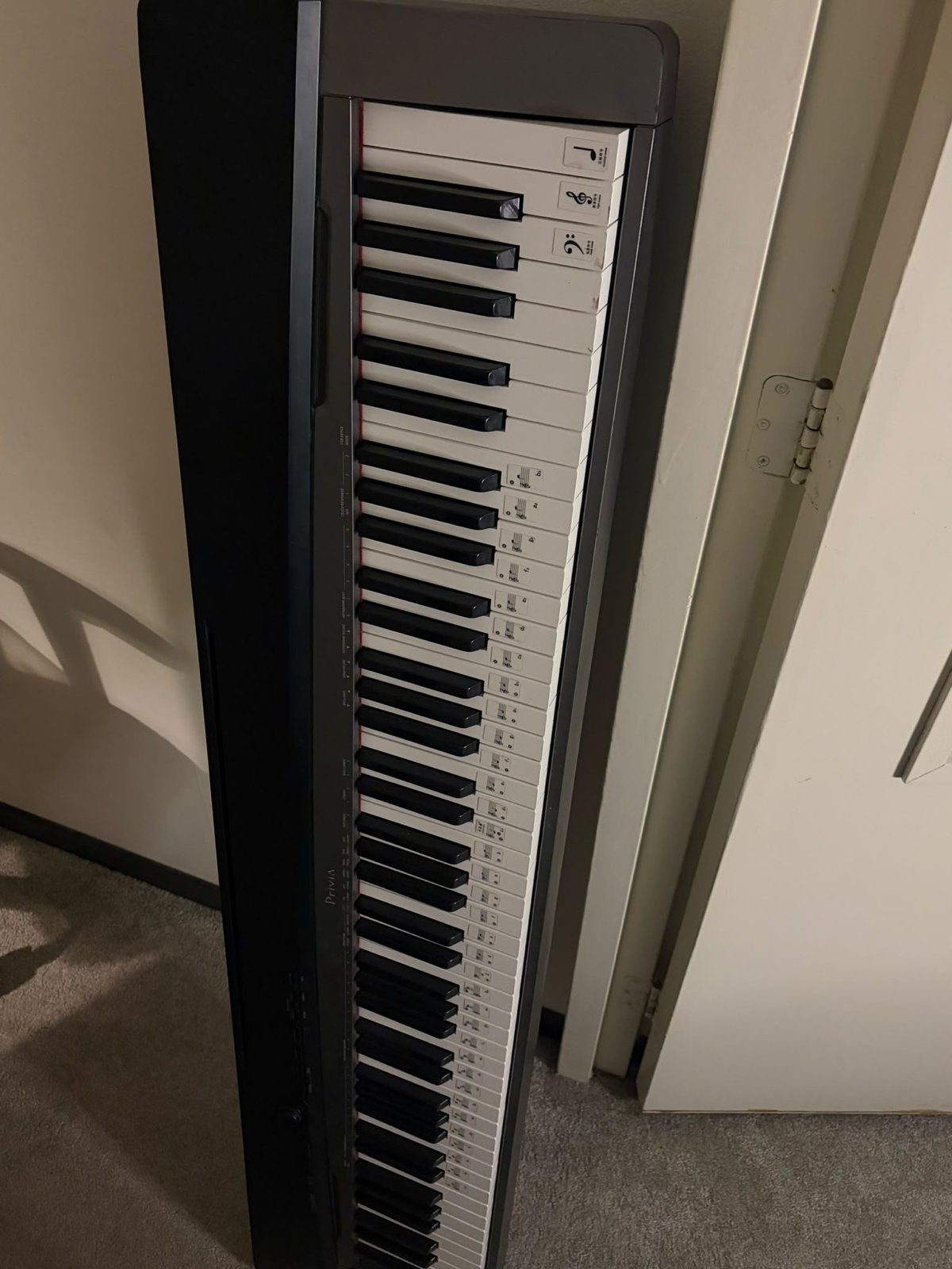 Casio Privia Digitaal Piano - Zo goed als nieuw, Muziek en Instrumenten, Ophalen, Zwart, Digitaal, Zo goed als nieuw