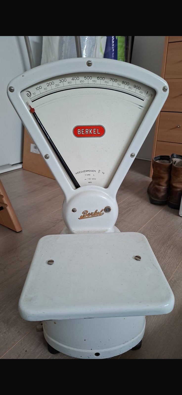 Antieke Berkel weegschaal 1955 - model L - HEMA 2kg, Ophalen, Gebruikt